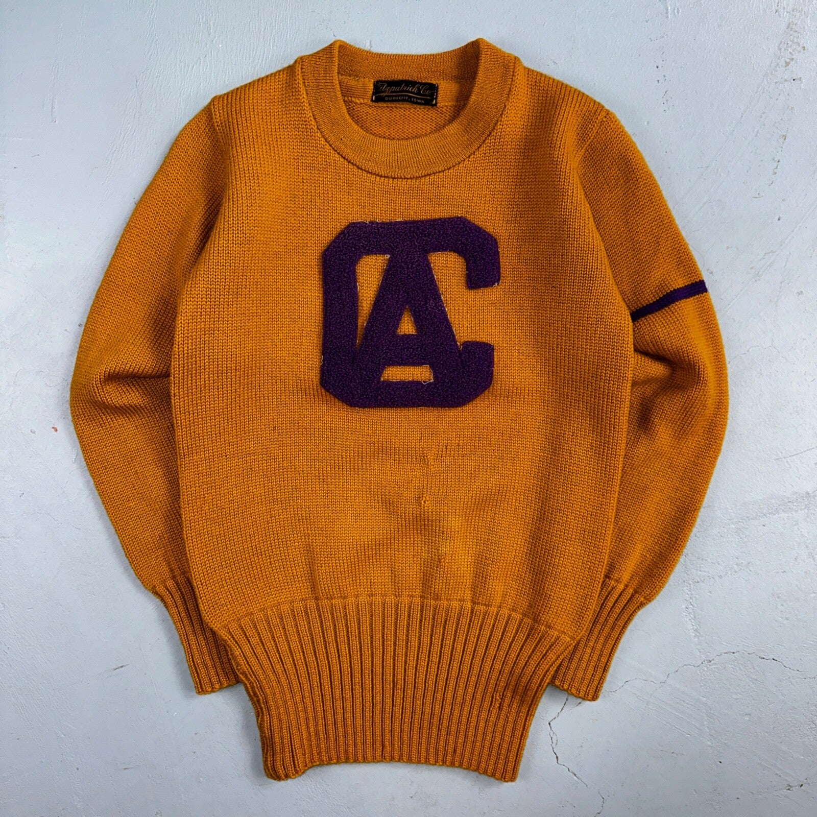 California VTG 1920s Letterman Sweater Varsity Letter University Wool Antique 20