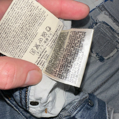 Diesel Larkee Bootcut Stretch Jeans Mens 36x30 Blue Straight 008M2 Whisker Italy