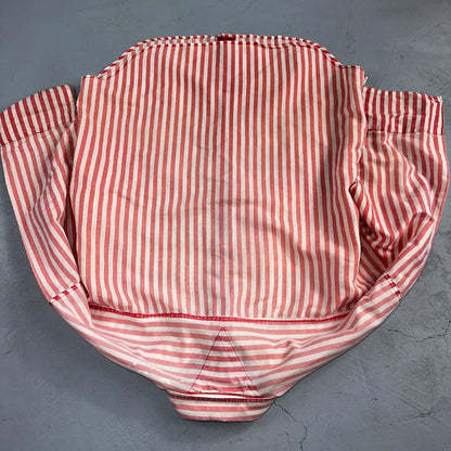 Cabrais Button Up Shirt Womens XL Multicolor Long Sleeve Collared Striped 90s