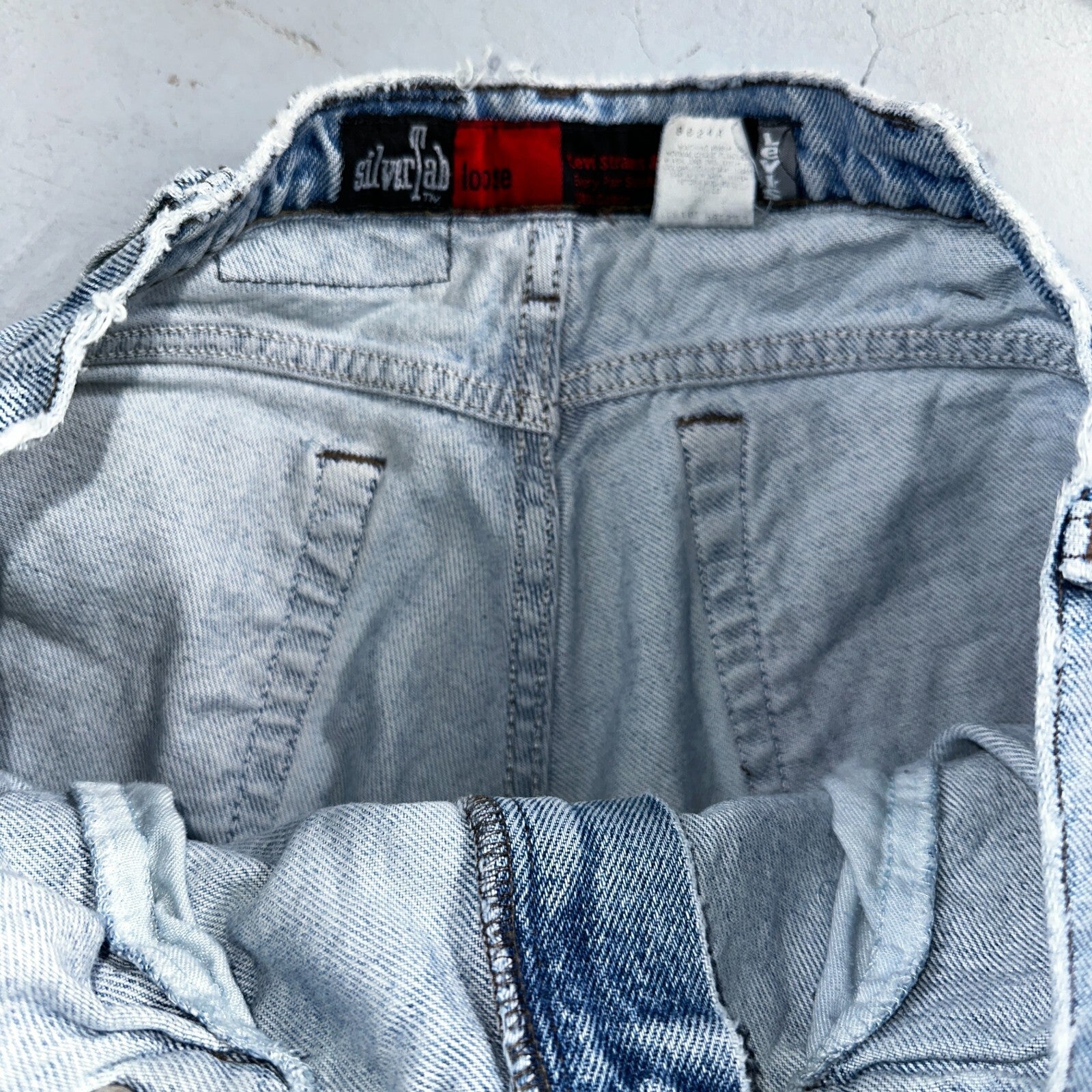 Levis Jeans VTG Mens 32x30 Silver Tab Loose Y2K Light Wash 90s Grunge Act 30x29