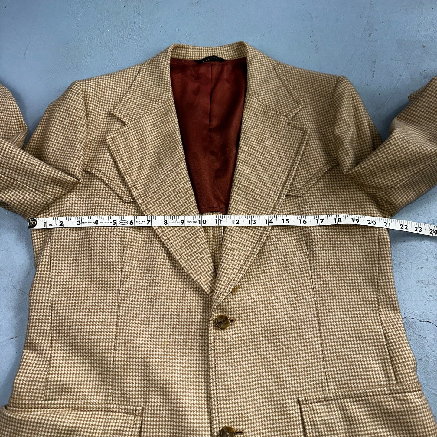 VTG Mens 3 PC Suit 40 Jacket Coat Pants Brown Rockabilly 70s 1970s Complete Fit
