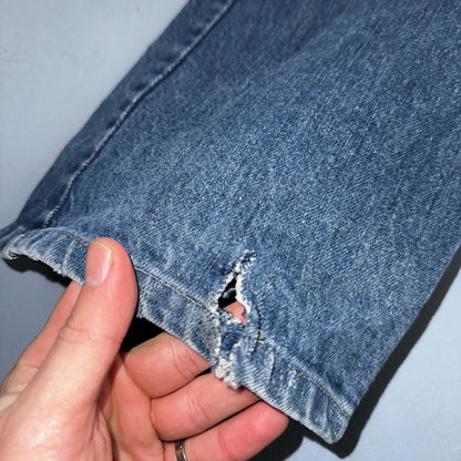 Levis 517 Vintage 80s USA Orange Tab Bootcut Flare Blue Worn Jeans Act 32x26