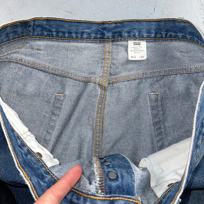 Levis 501 Vintage Y2K XX Straight Leg Jeans Blue Med Wash 42x32 Act 38x28