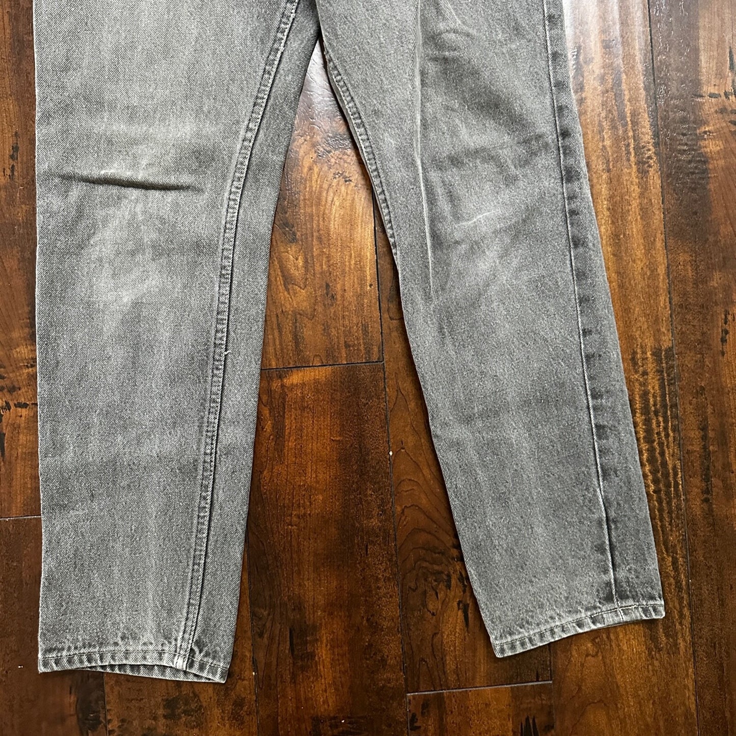 VTG 90s Levis 501 Button Fly 27x30 USA Tag Jeans Straight Wash Grey XX Act Faded