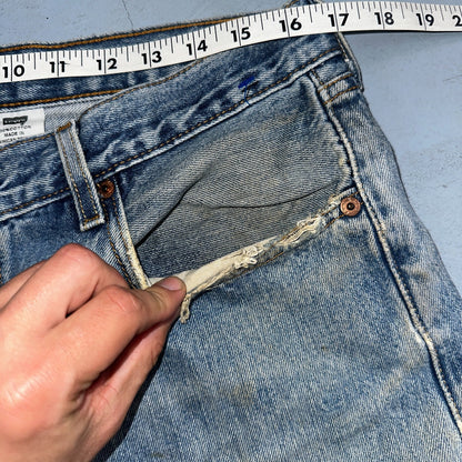 Levis 501 Vintage Y2K 90s XX Straight Leg Jeans Blue Light Wash 36x32 Act 33x30