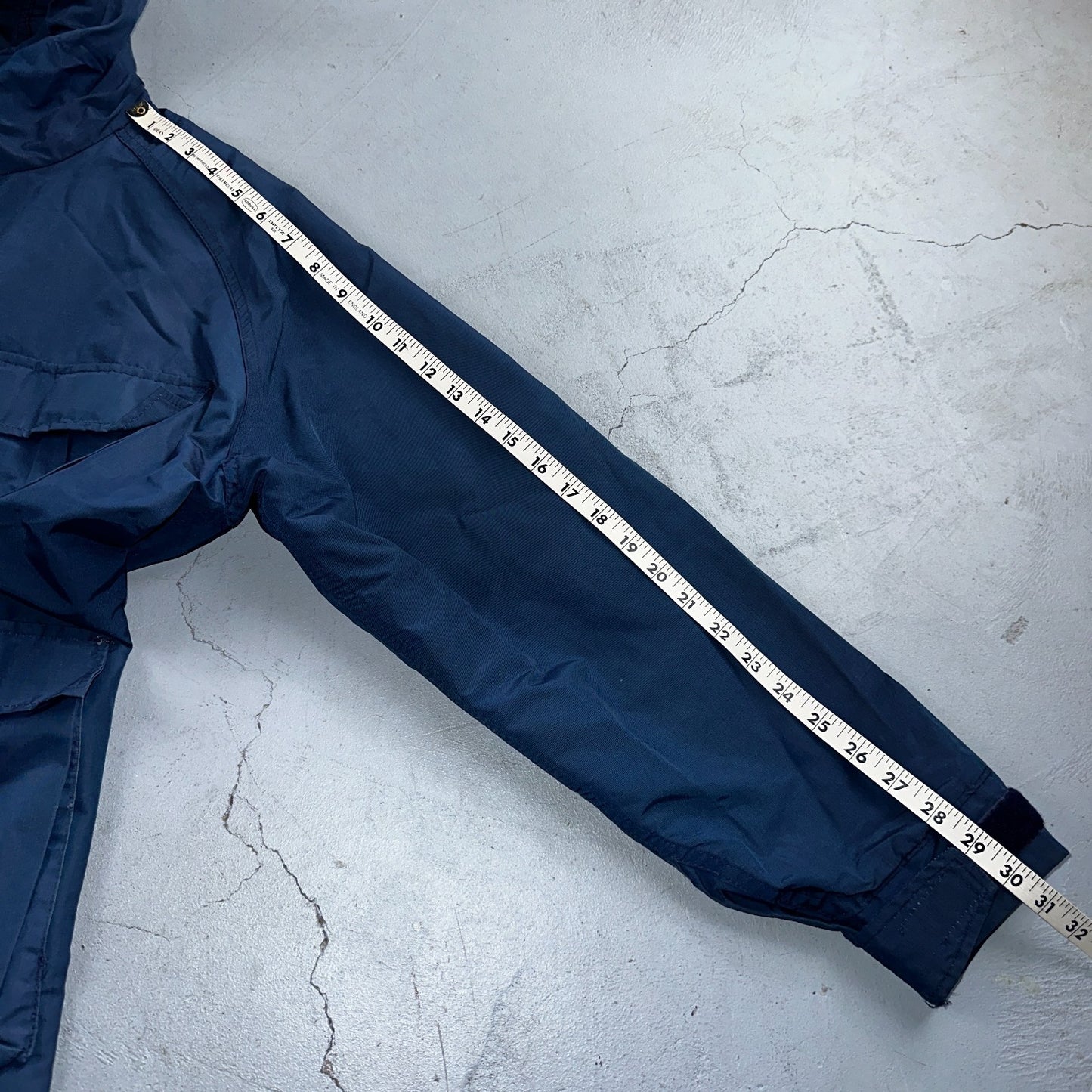 VTG Woolrich USA Mountain Parka Shell Jacket Blue Hiking 1970s 70s Blue Large