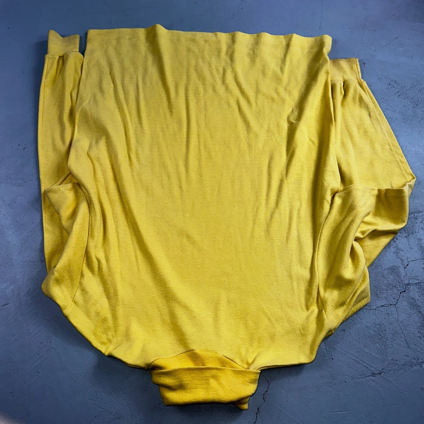 Mens Ski Skins Long Sleeve Turtleneck Shirt Thermal Base Layer Yellow XL VTG 80s