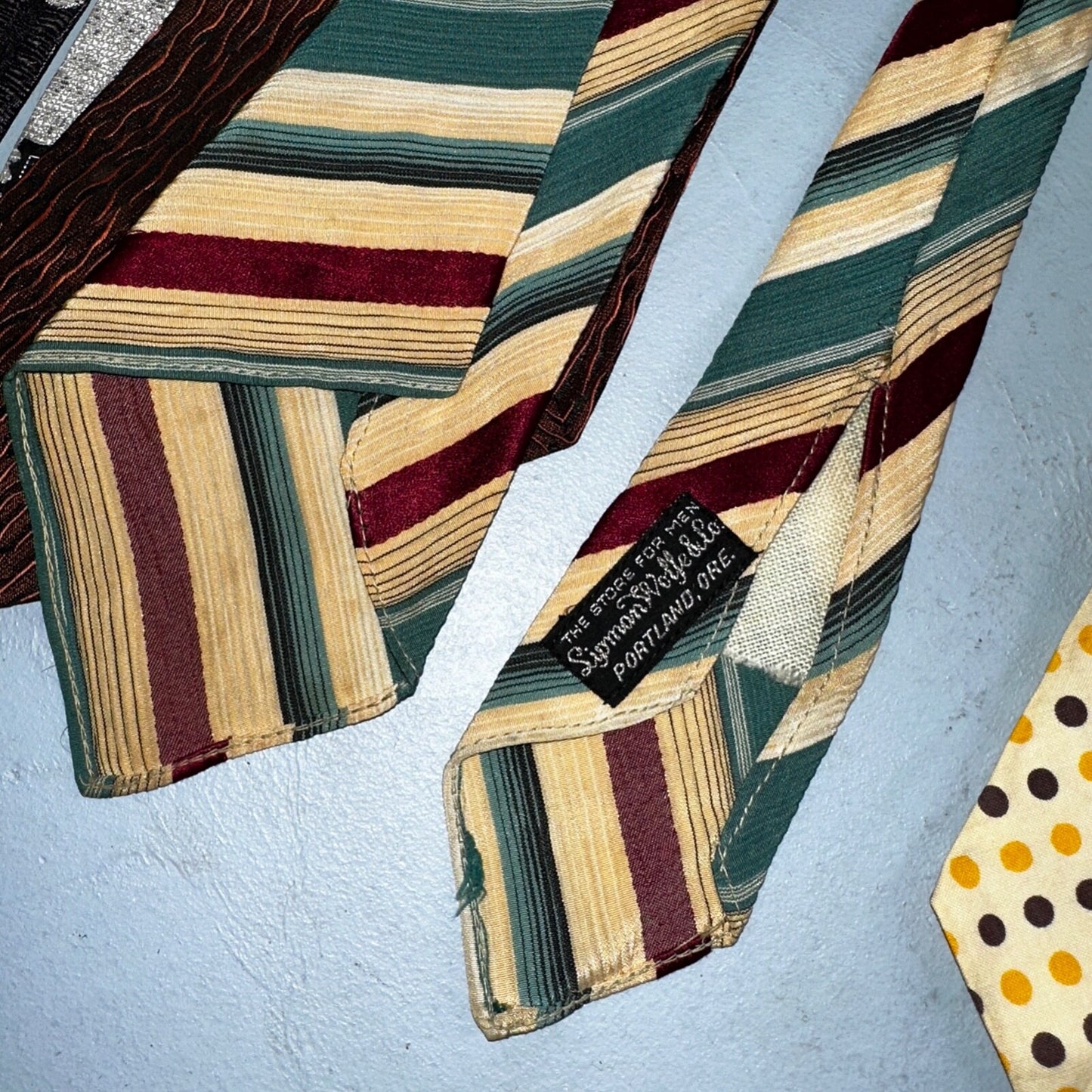 VTG 30s 40s Palm Beach Cloth Wool Tie Swing Rockabilly Lot 10 Ties Antique Rare