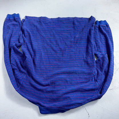 Nike VTG 90s Kansas University Polo T Shirt L Team Long Sleeve Striped Jayhawks