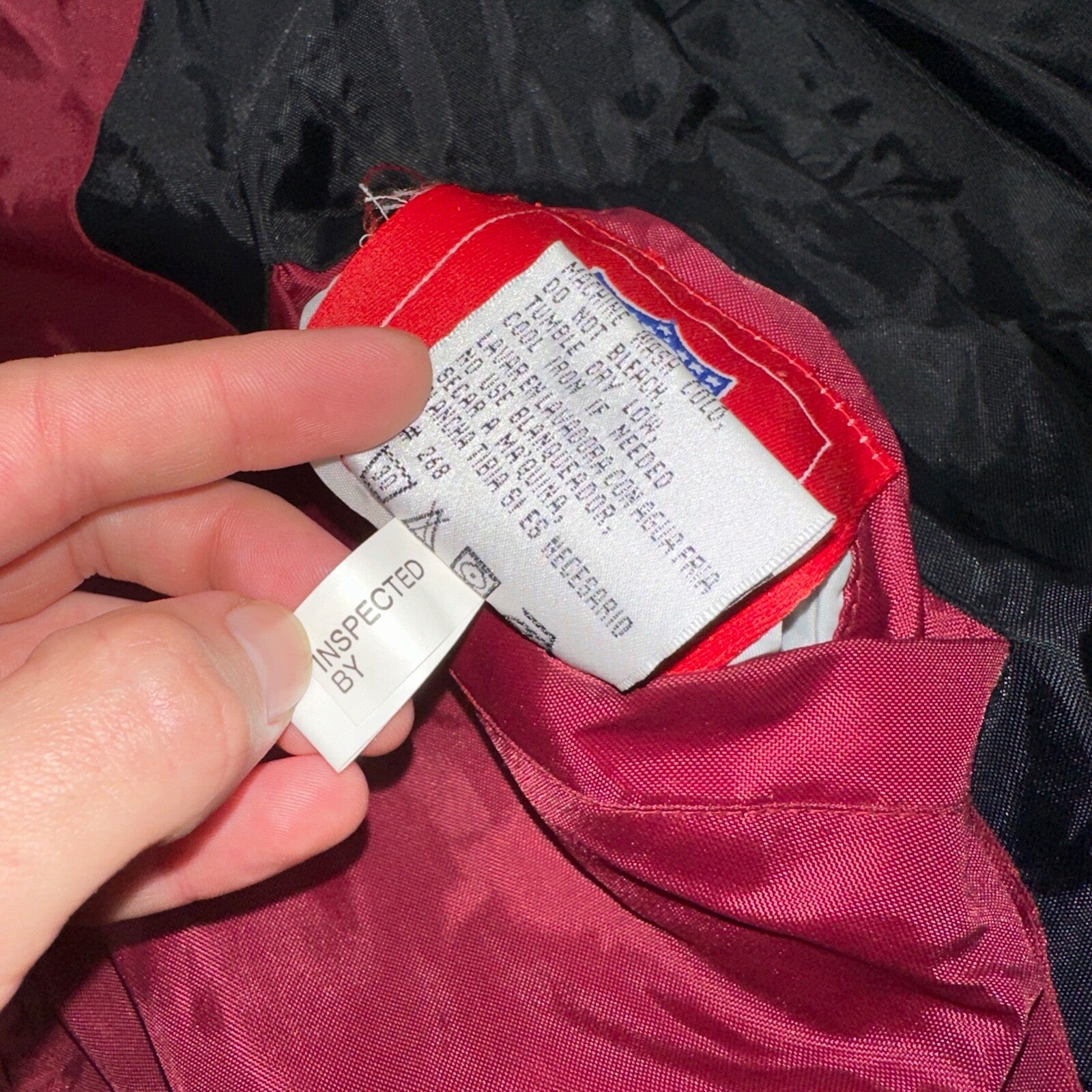 NFL SF San Francisco 49ers Fleece VTG Reversible Red & Black Jacket Size M