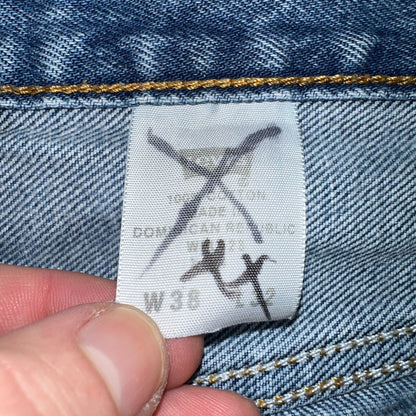 Levis 501 Vintage Y2K Mexico Straight Leg Jeans 38x32 90s Med Wash Act 36x28