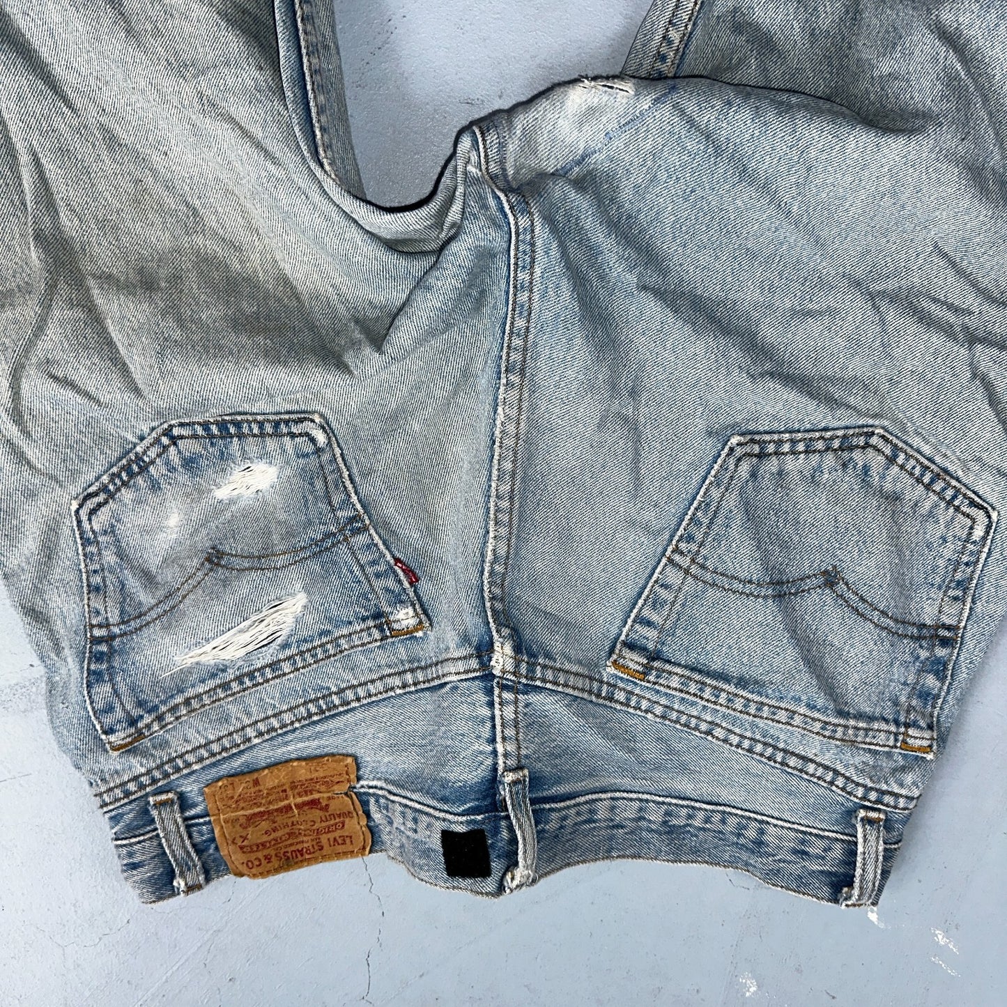 Levis 501 Vintage 90s USA XX Straight Leg Jeans Blue Custom Love 36x34 Act 33x32