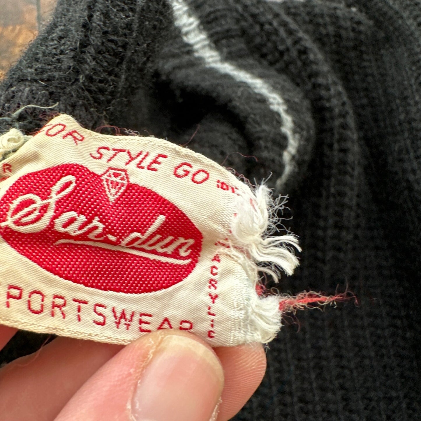 Vtg 60s 70s Thrashed Acrylic Sportswear Shirt Surf Skate Black Oregon USA