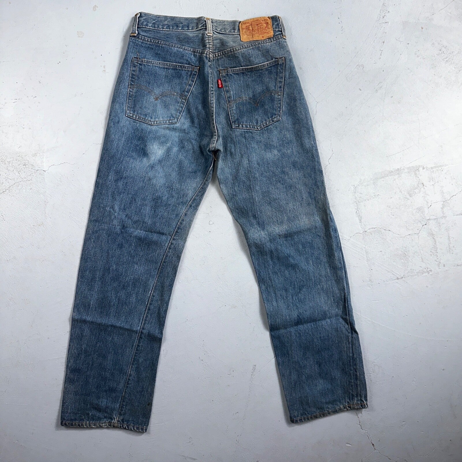 Levis 501 Vintage 70s SS Redline Selvedge USA XX Jeans Med Wash 30x31 Act 28x27