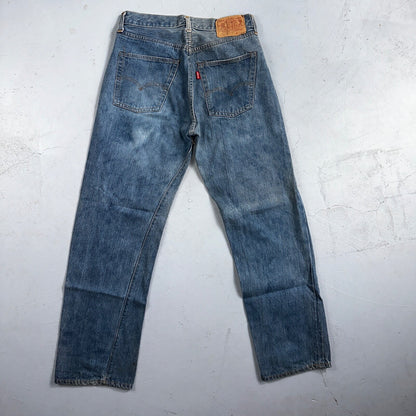 Levis 501 Vintage 70s SS Redline Selvedge USA XX Jeans Med Wash 30x31 Act 28x27