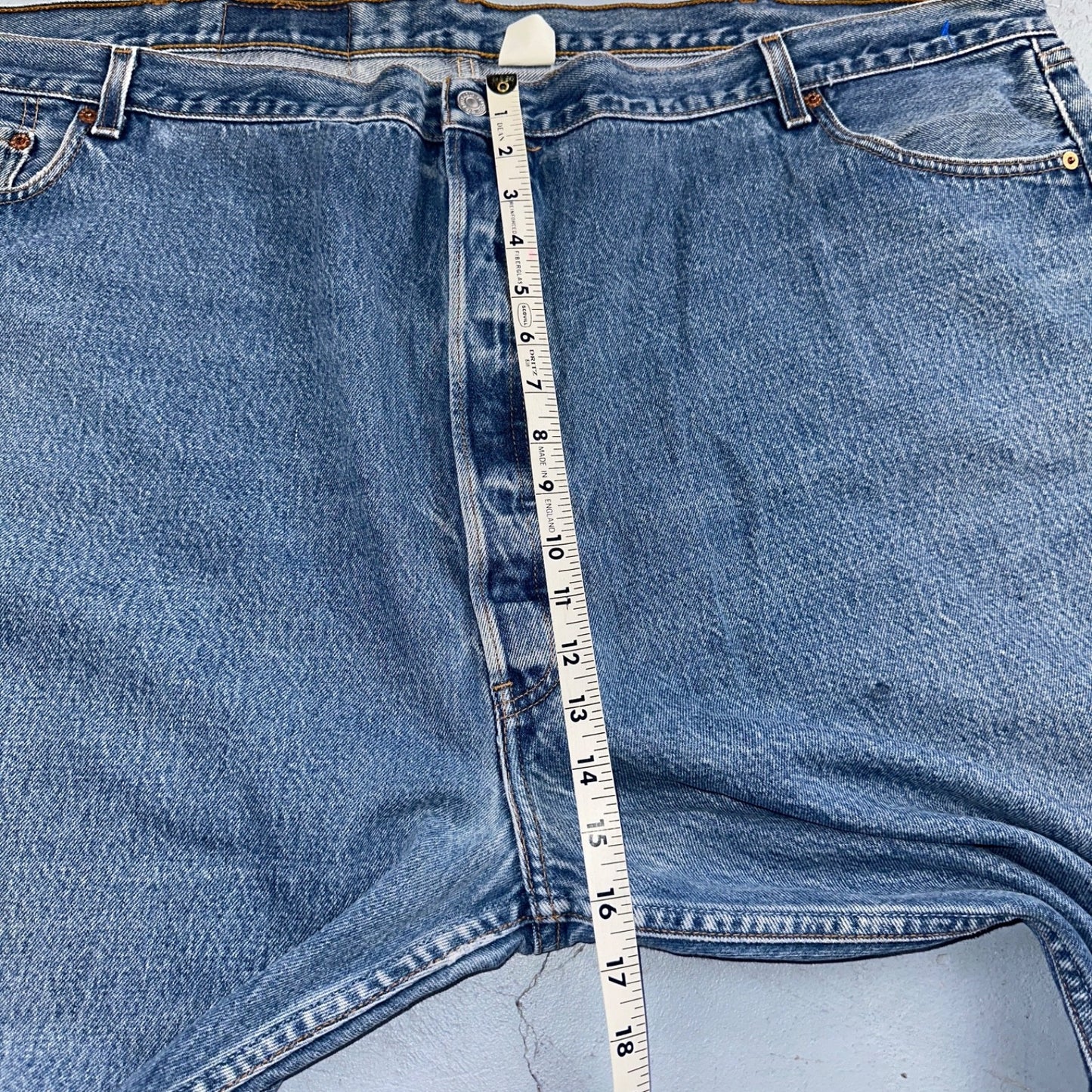 Levis 501 Vintage 90s Mex XX Straight Leg Jeans Blue Light Wash 56x32 Act 50x28