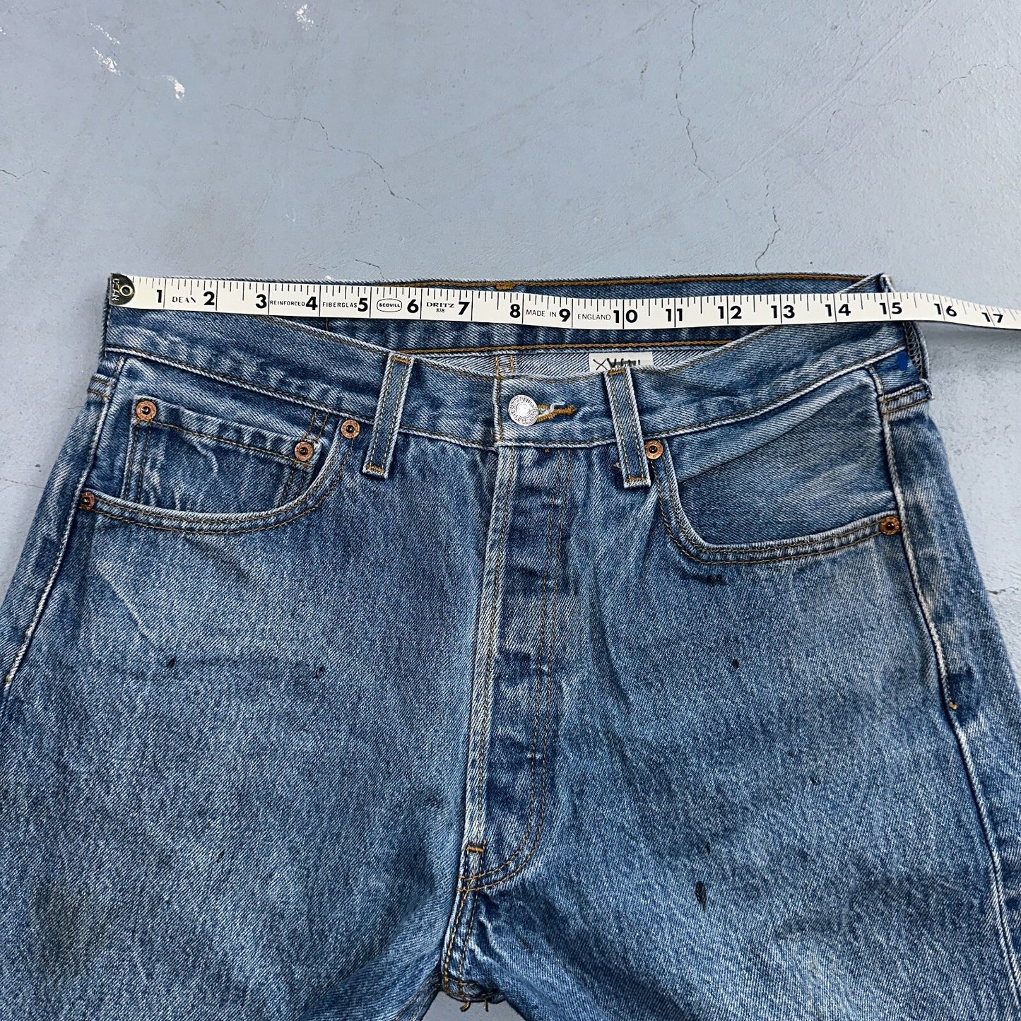 Levis 501 Vintage 90s XX Straight Leg Jeans Y2K Light Wash 33x34 Act 30x30