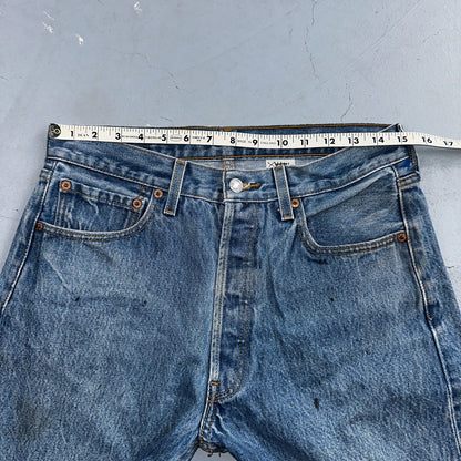 Levis 501 Vintage 90s XX Straight Leg Jeans Y2K Light Wash 33x34 Act 30x30