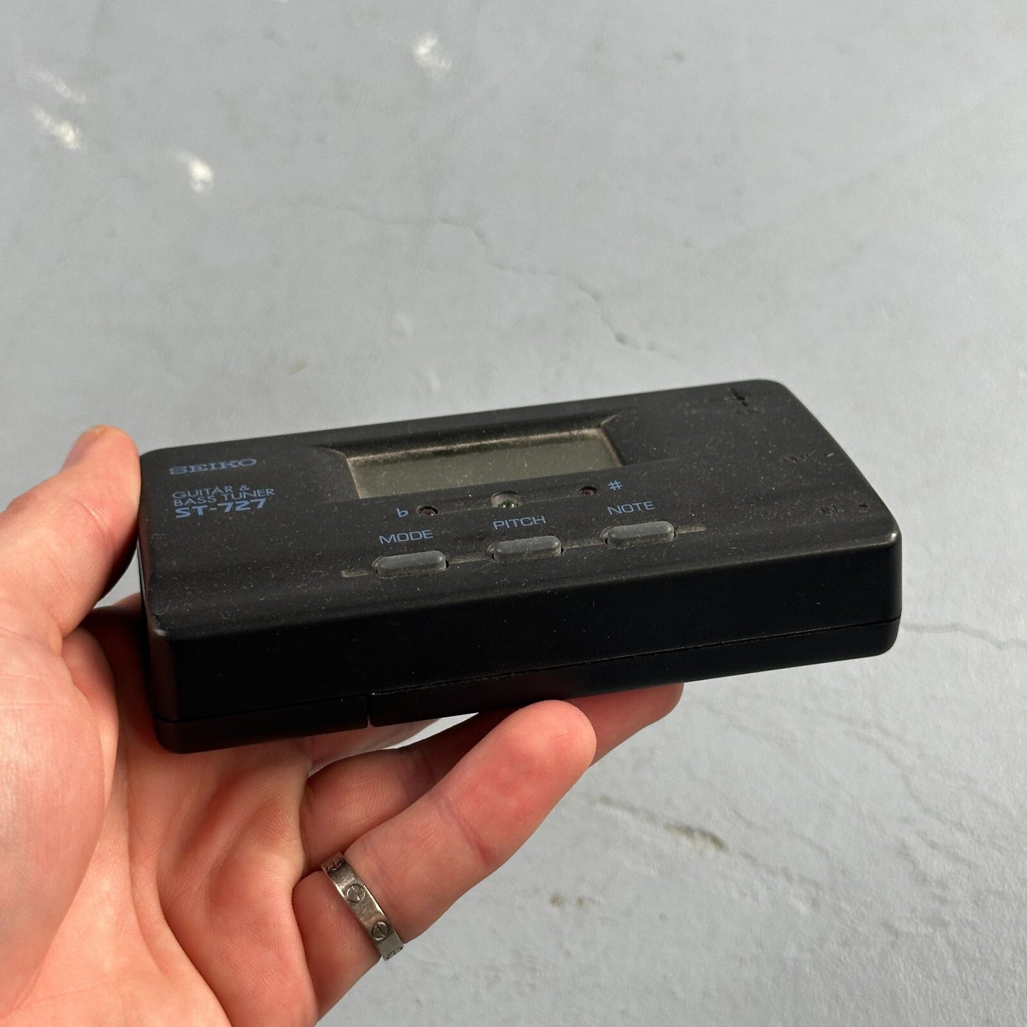Seiko ST-727 Guitar and Bass Tuner Tested and Working Vintage