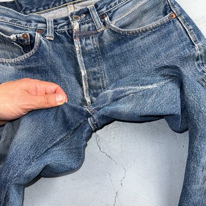Levis 501 XX Big E Vintage 50s Redline Selvedge USA XX Reworked Jeans 29x29