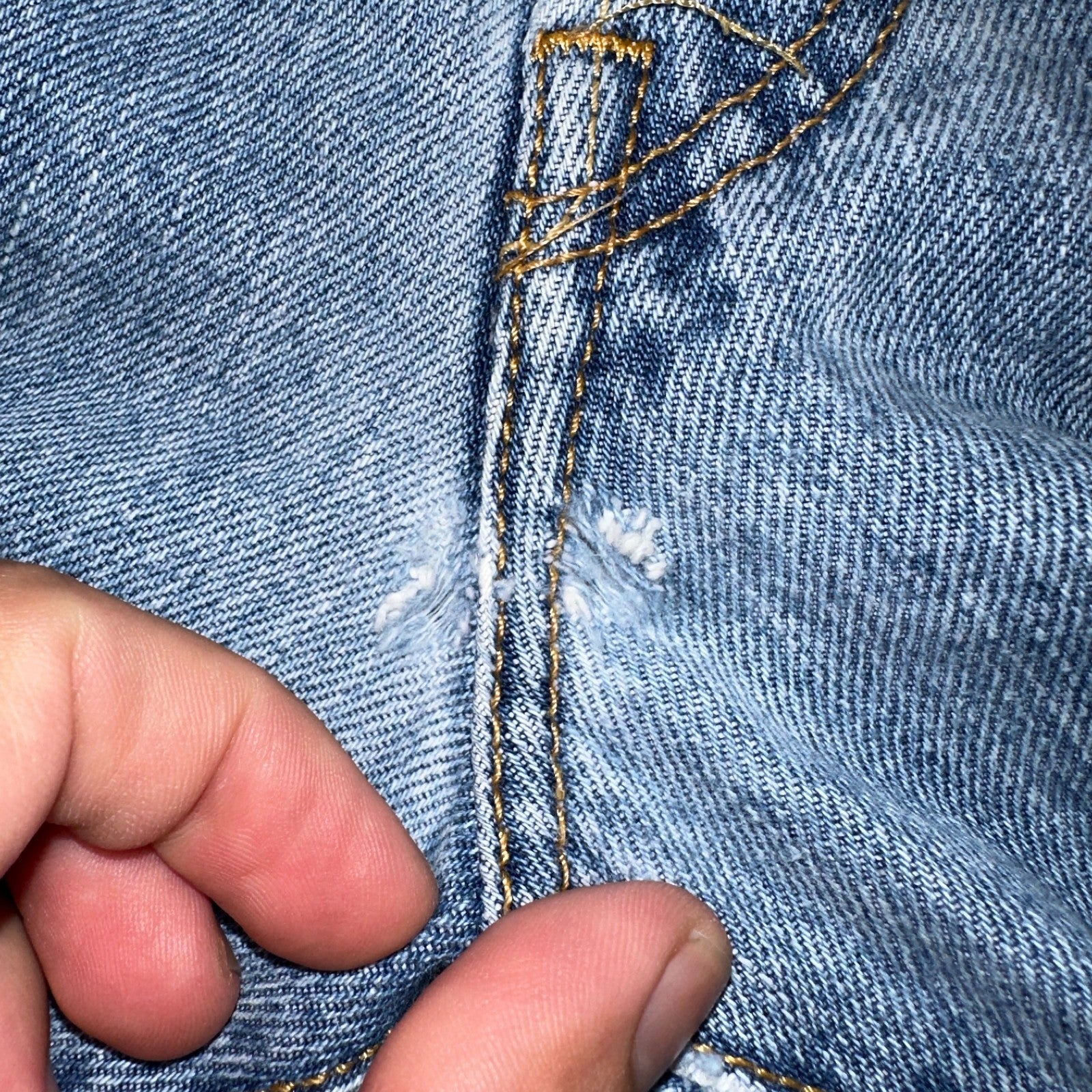 Levis 501 Vintage Y2K 90s XX Straight Leg Jeans Blue Light Wash 38x34 Act 37x34