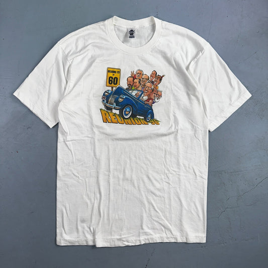 Funny Reunion Middle Finger 90s VTG T Shirt Stafford Graphic Single Stitch 1996