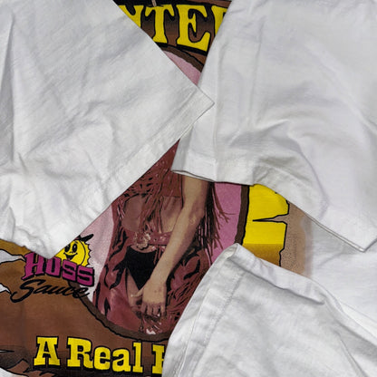 Wanted Real Hoss Sauce VTG T Shirt Hot Girl Cute Blonde Model Y2K 2000 Grunge