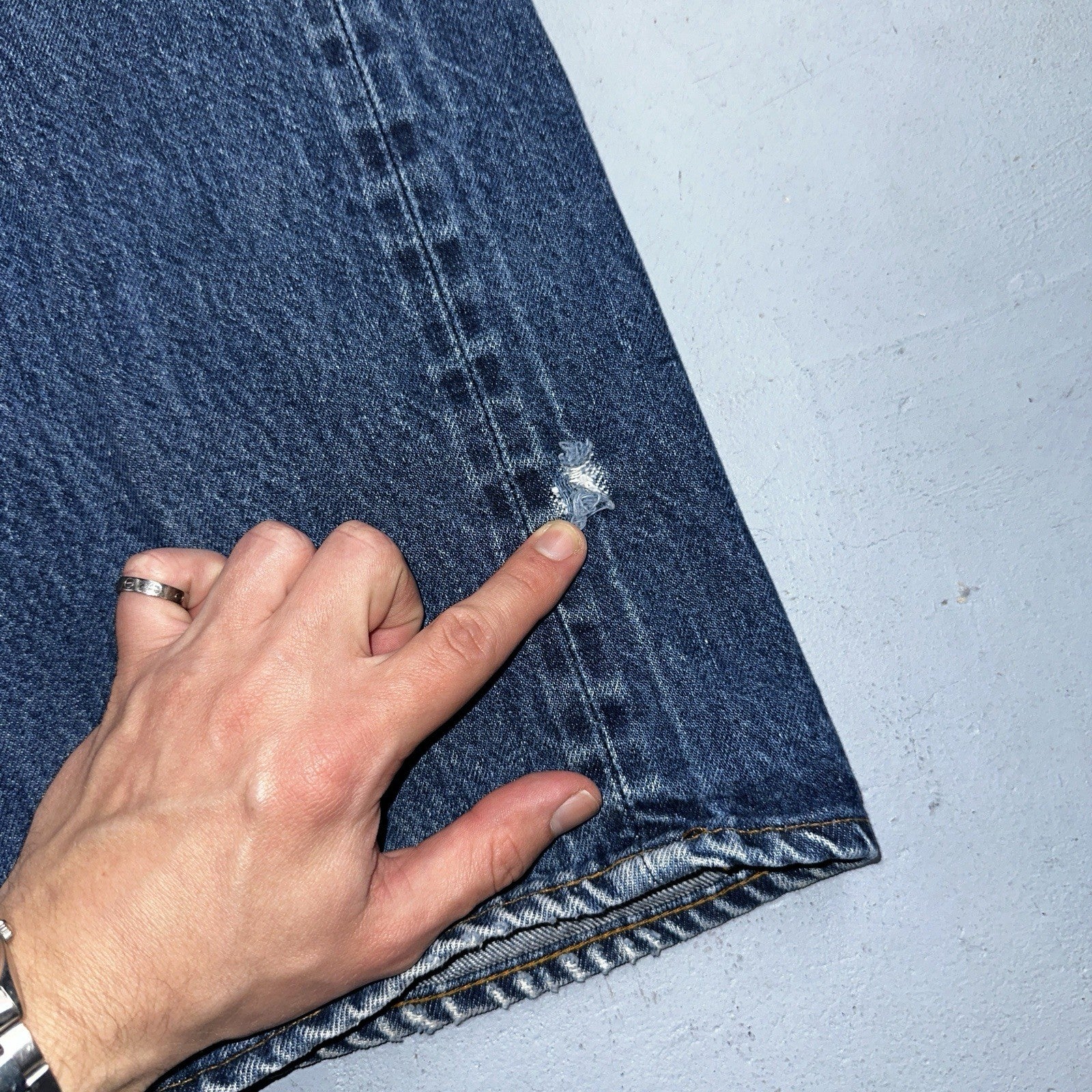 Levis 501 Vintage 80s Redline Selvedge USA XX Jeans Med Wash 40x36 Act 36x32