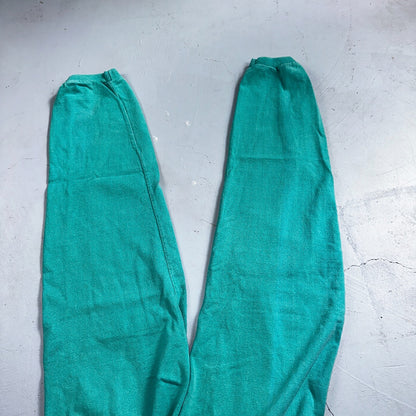 Vintage 90s Lands End Fleece Sweatpants Adult M Green Made In USA Champion