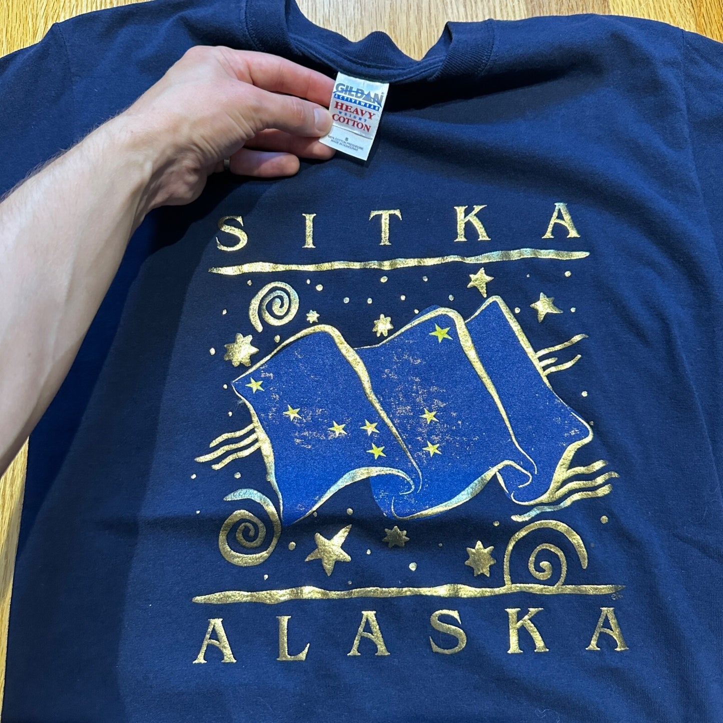 Sitka Alaska Y2K Vintage T Shirt Eagle Travel USA America 90s Classic Ocean