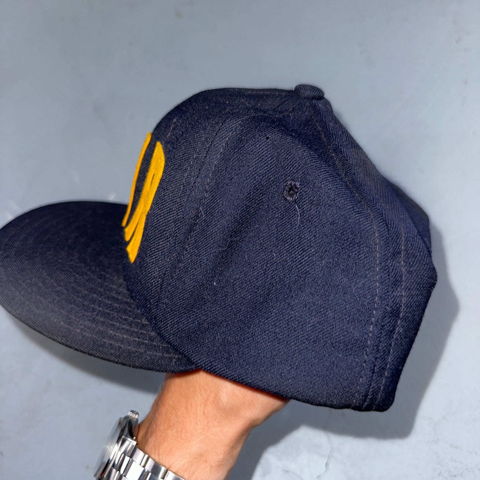 Vintage PMR Snapback Hat Wilson 60s Wool Felt Letters Rare Old School Baseball