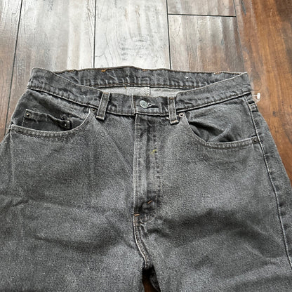 Vintage 90s Levis 505 34x30 Made In USA Tag Jeans Faded Grey 501 80s 31x28