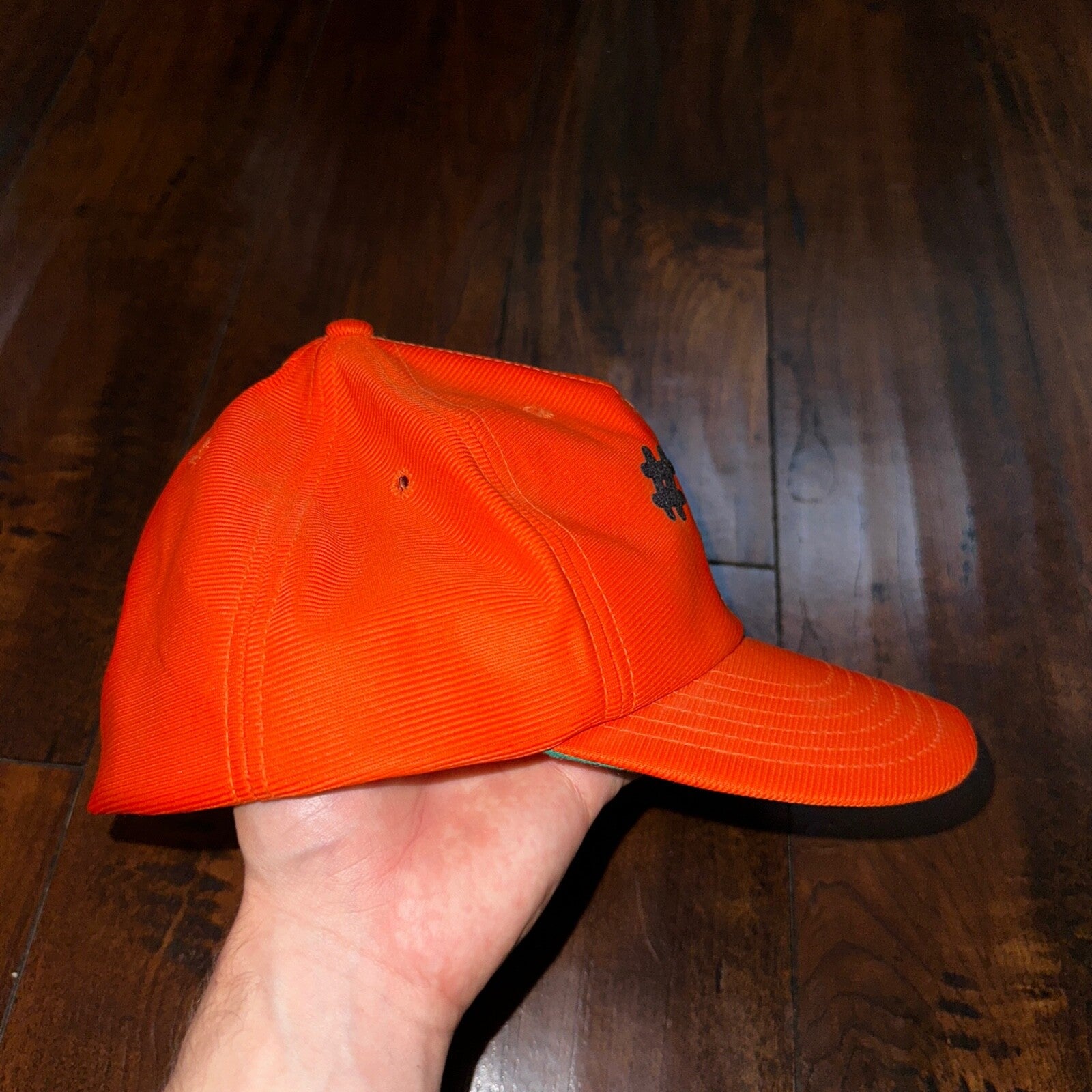 Number 1 80s Orange Vintage Hat Cap Snapback Essential Clean Simple Cool Rap 70s