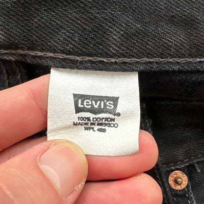 Vintage 90s Mexico Levis 501 XX 34x36 USA Tag Jeans Y2K Black Act 33x36