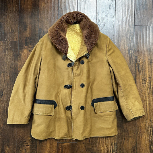 VTG 1930s 1940s USMC Deck Jacket 42 USN US Military 30s 40s Transport Mackinaw