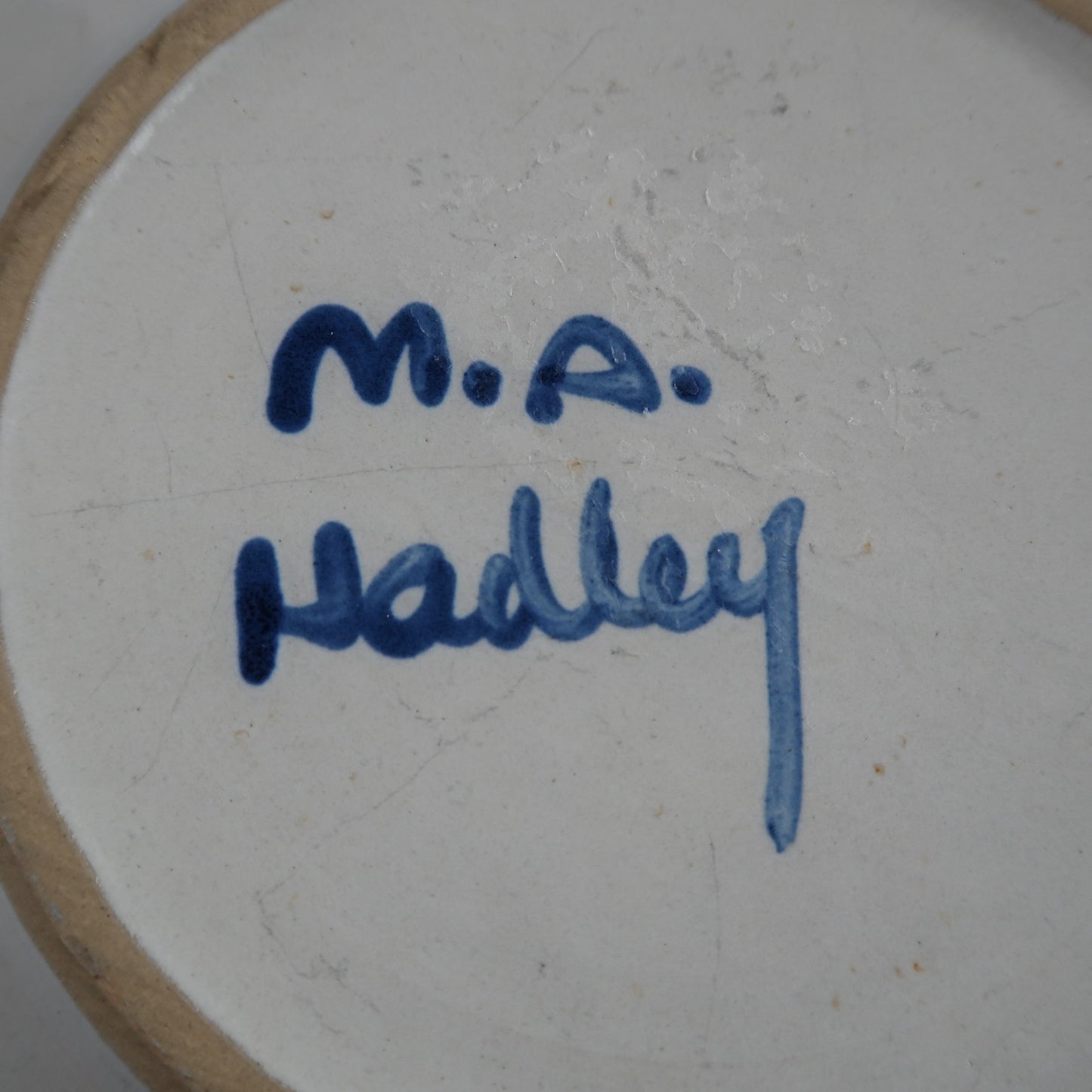 MA Hadley Dinner Stoneware Plate Platter Country Farm Dog And Cow Lot of 2