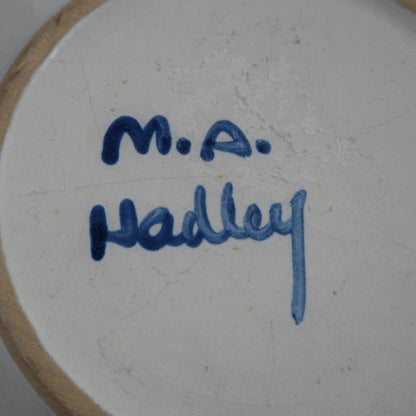 MA Hadley Dinner Stoneware Plate Platter Country Farm Dog And Cow Lot of 2