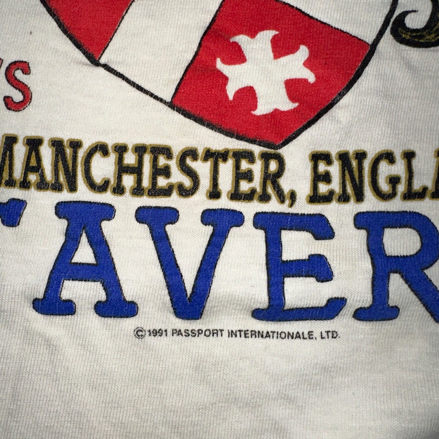 Oneita 2XL Tavern VTG T Shirt Strickland Manchester England 90s Alcohol Cool