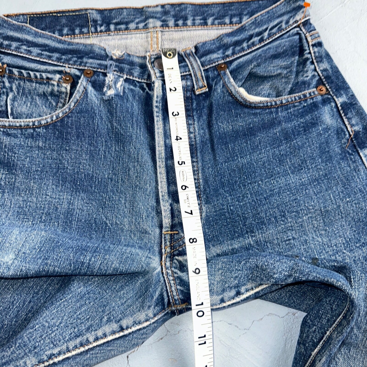Levis 501 Big E Vintage 60s Redline Selvedge USA XX 1960s Jeans Skinny Act 26x23