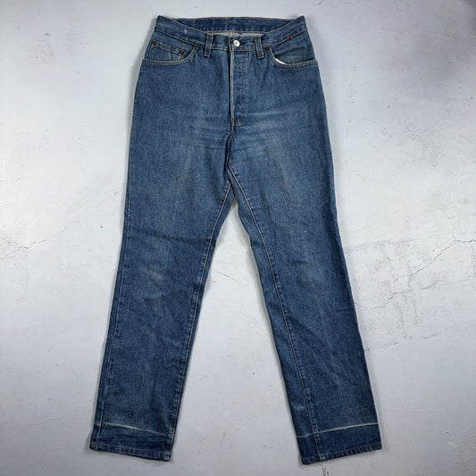 Levis 501 Vintage 80s USA XX Straight Leg Jeans Blue Med Wash High Rise 29x32