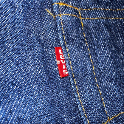 Levis 501 Vintage 80s USA XX Straight Leg Jeans Blue Dark Wash 46x30 Act 40x27
