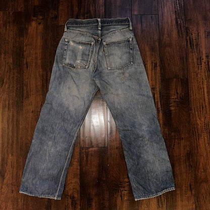 Levis 501 XX Big E True VTG 40s 50s Redline Selvedge Denim Jeans 1940s 25x26