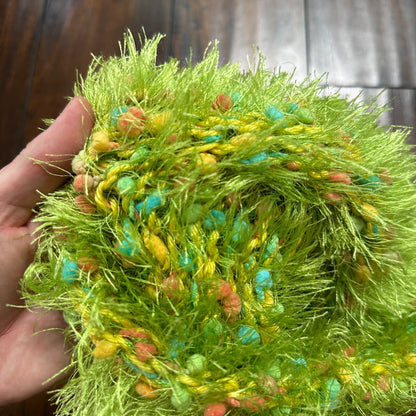 Vintage Beanie Winter Hat Knit 1970s Winter Christmas Grinch Soft Tree WILD