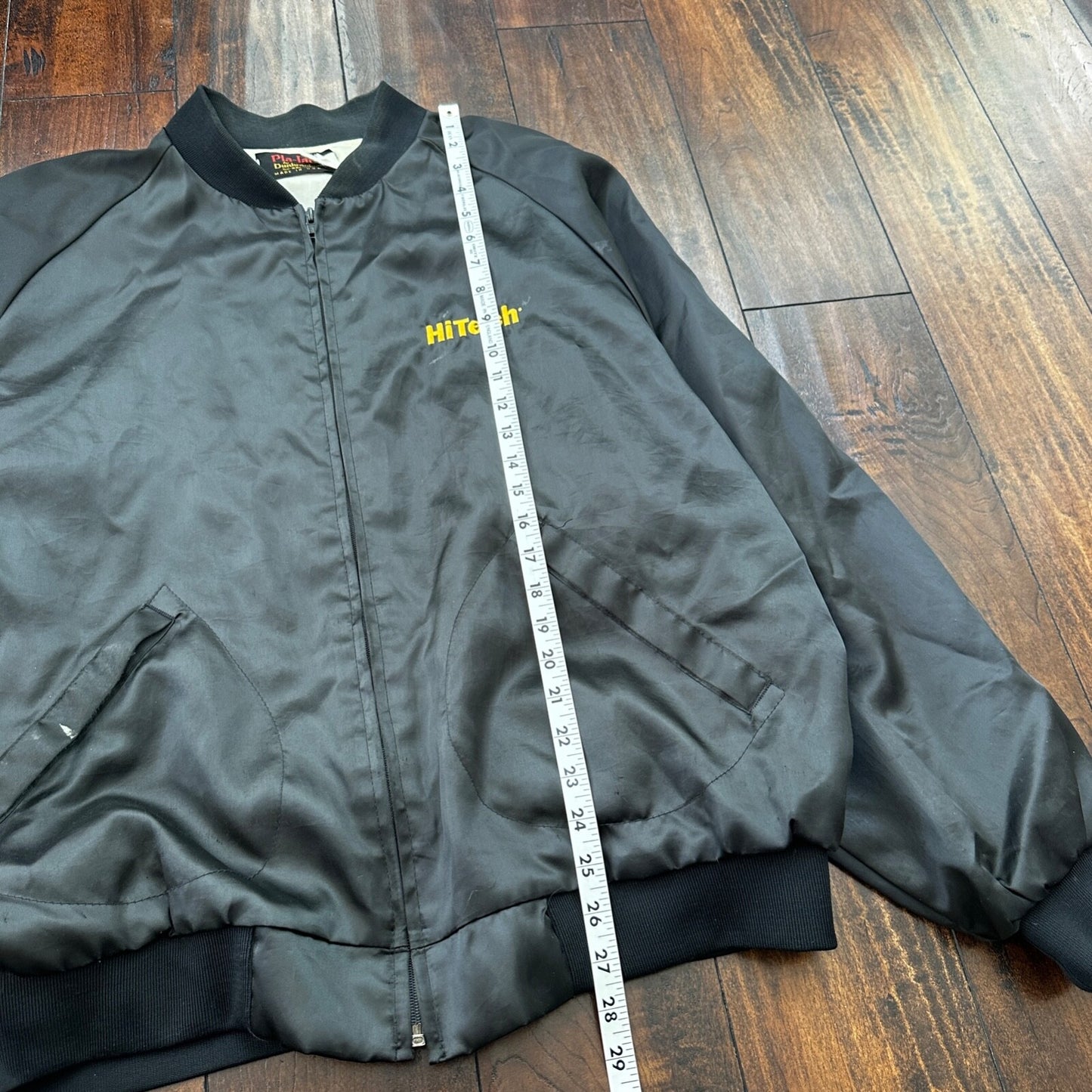 Vintage Pla-Jac By Dunbrooke Jacket 2XL Made in USA Black Snap HiTech