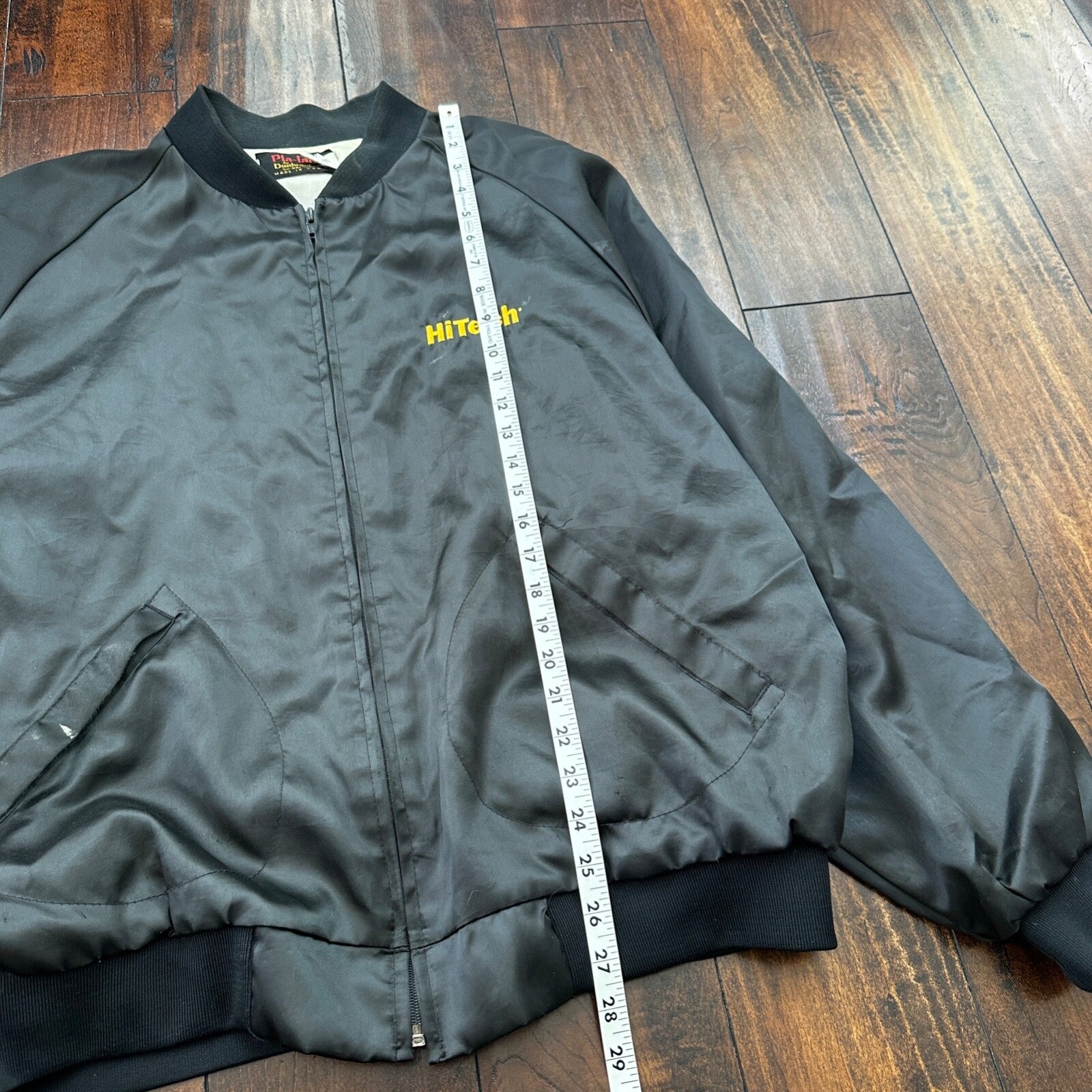 Vintage Pla-Jac By Dunbrooke Jacket 2XL Made in USA Black Snap HiTech