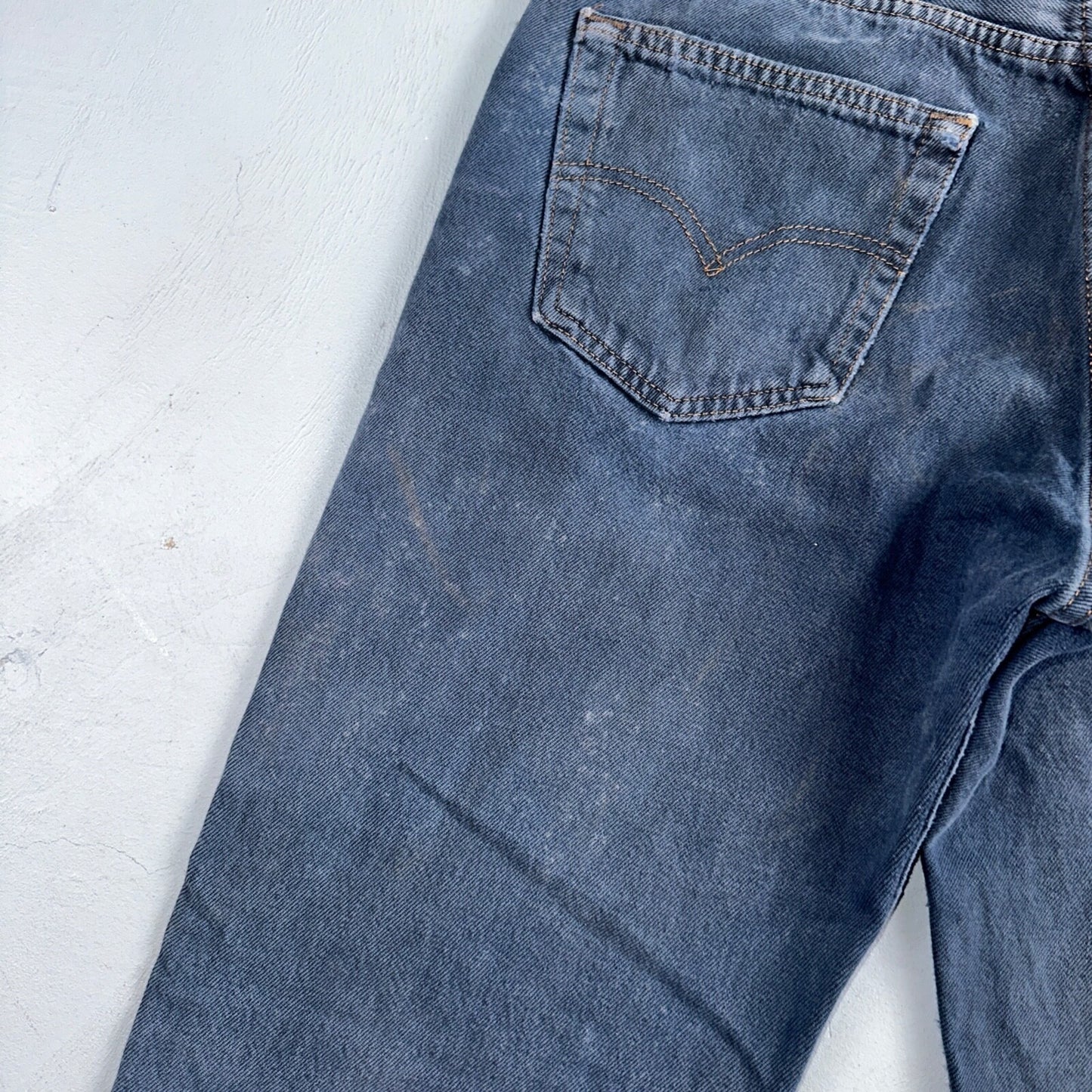 Levis 501 Vintage 90s USA XX Straight Leg Jeans Blue Overdyed 33x30 Act 32x29