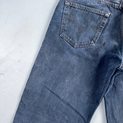 Levis 501 Vintage 90s USA XX Straight Leg Jeans Blue Overdyed 33x30 Act 32x29