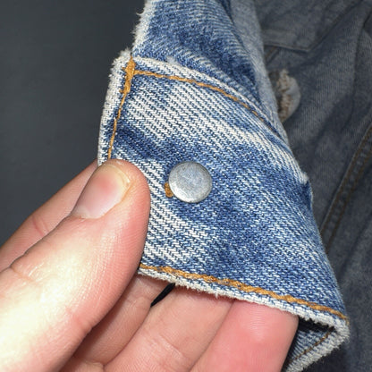 Levis VTG Denim Size 42 Type 3 III Trucker Jean Jacket Med Blue Wash 1980s 80s