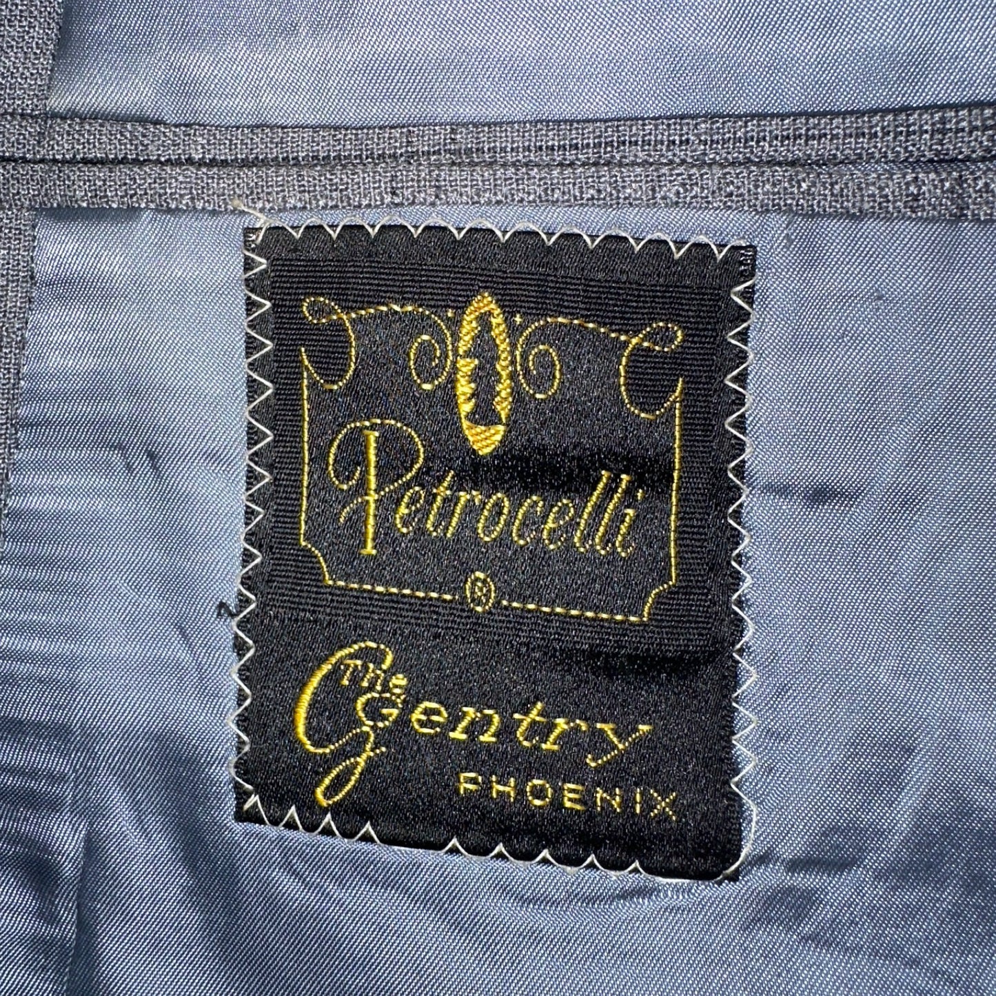 VTG Mens 2 PC Suit 38 Jacket Coat Pants Gray Rockabilly 60s 1960s Petrocelli