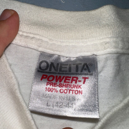 Oneita Boot Camp Aerobics VTG T Shirt Military Too Slow Class Attention USA